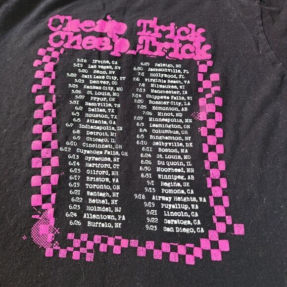 Tultex Misses Cheap Trick Black Tshirt With Graphics Size Medium - Picture 7 of 7